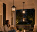 black shade light fixture