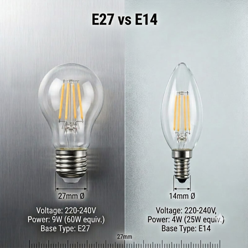 E27 vs e14