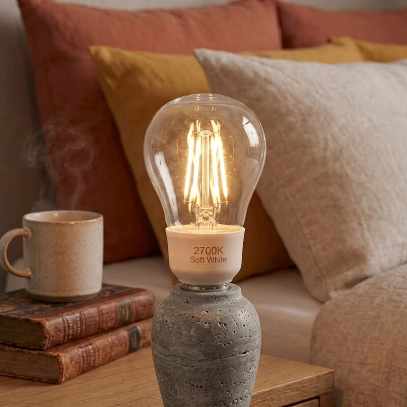 A60 warm white bulb for bedroom