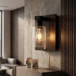 bubble glass wall lamp