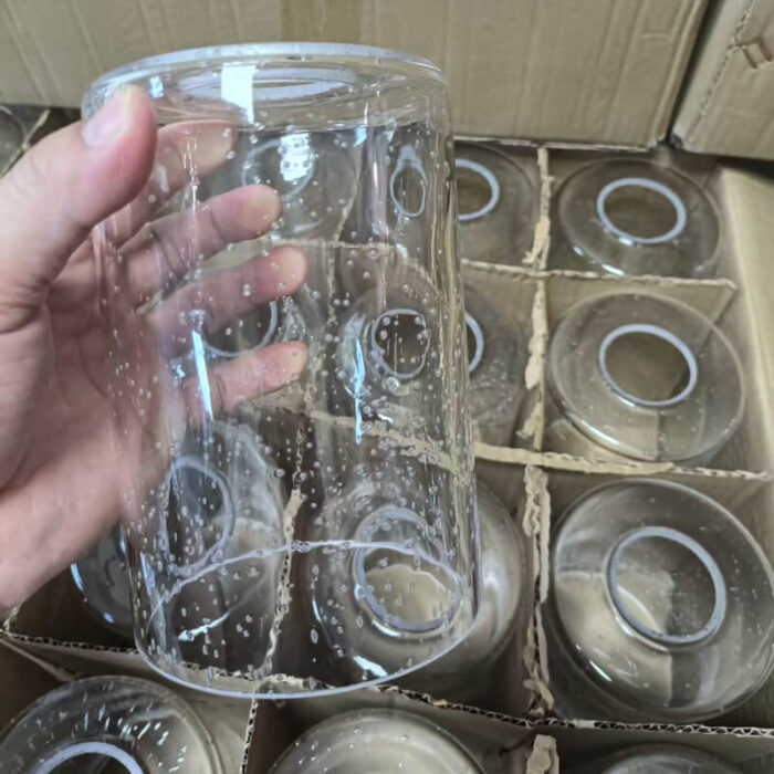 clear bubble glass shade