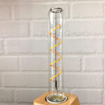 clear glass t185 led couved filament bulb