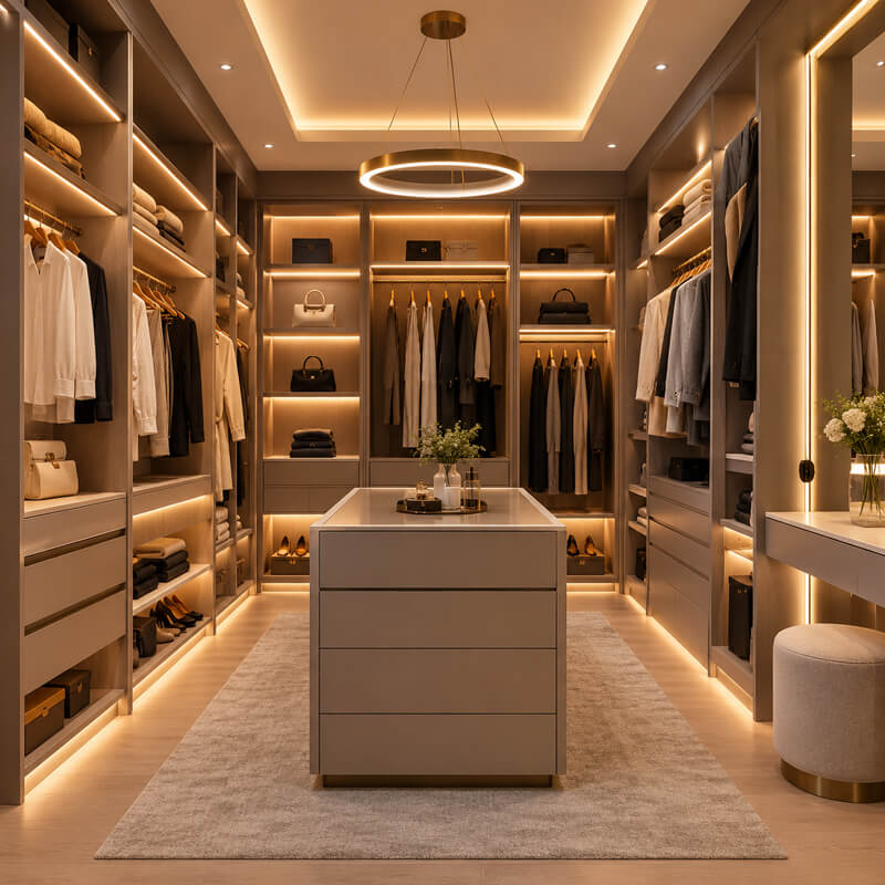 warm white led strip light for closet